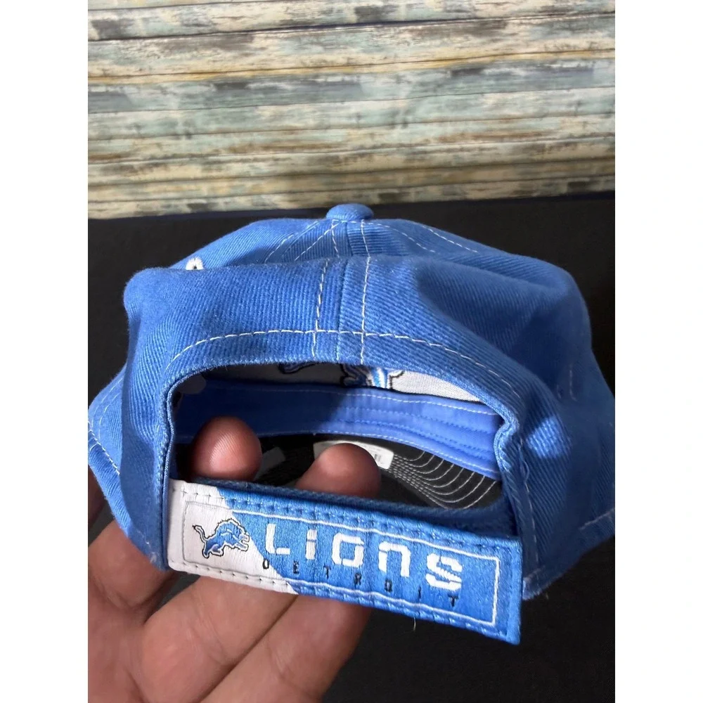 Reebok Detroit Lions‎ NFL Hat One Size Blue New Structured Adjustable Cap ND90Z